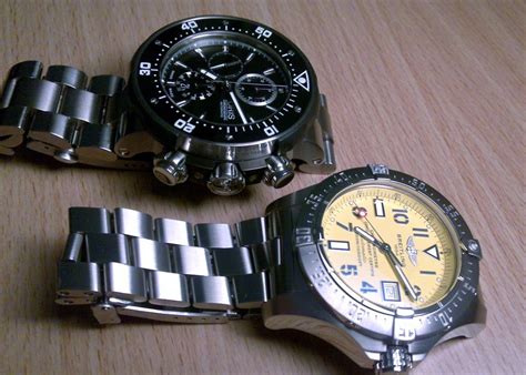 My Oris ProDiver & Breitling Avenger Seawolf Size comparison